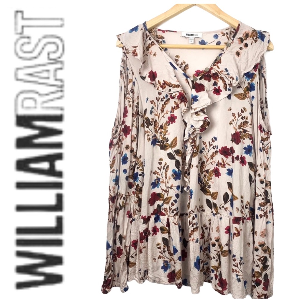 Williamrast open shoulder spring top 2X
